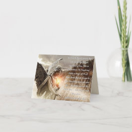 Um Cartão De Saudação De Palavras De Thread Invisí