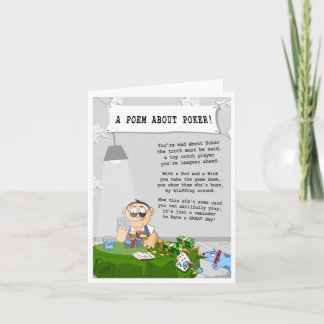 Um Cartão de Saudação de Poker diário para qualque