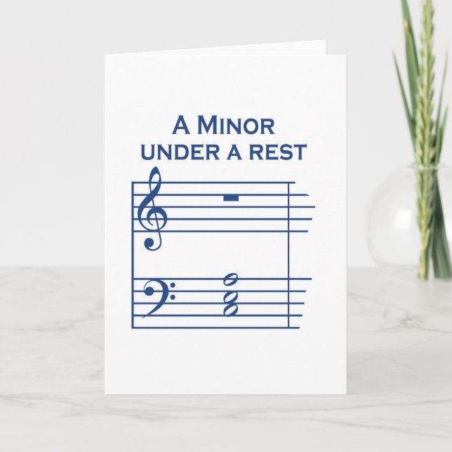 Um Cartão de Saudação Menor (Frente)