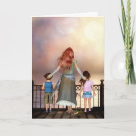 Um cartão de saudação/nota de um oceano de amor (t