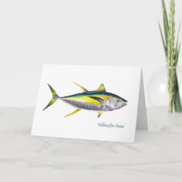 Um cartão de saudações para o atum albacora