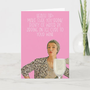 Um cartão de saúde engraçado.