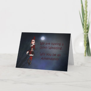 Um cartão de vampiro para um pedido de acompanhant