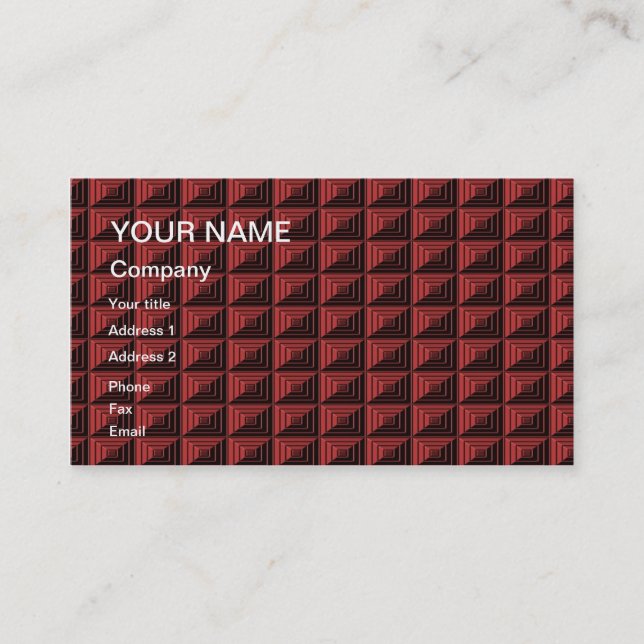 Um cartão de visita de abstrato para você personal (Frente)