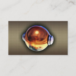 Um cartão de visita legal do logotipo do ouro 3D