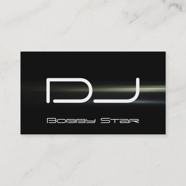 Um cartão de visita moderno legal do laser do azul (Frente)