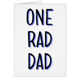 Um cartão do dia dos pais do pai do Rad