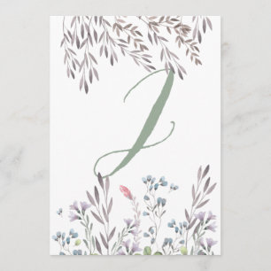 Um Cartão Duplo A Wildflower Wedding Table No. 2
