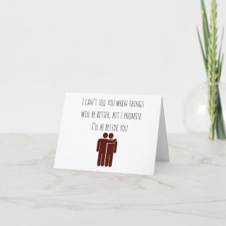 Um cartão para quando você não sabe o que dizer