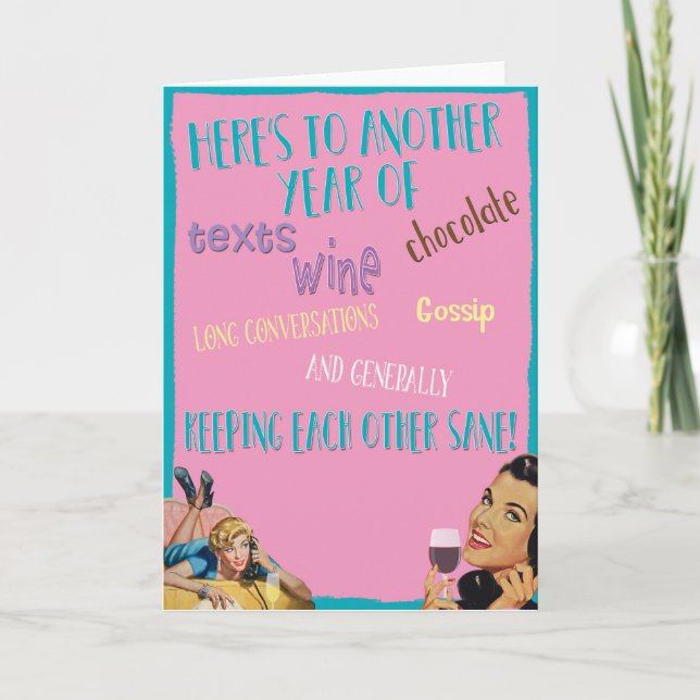 Um cartão para um bom amigo (Frente)