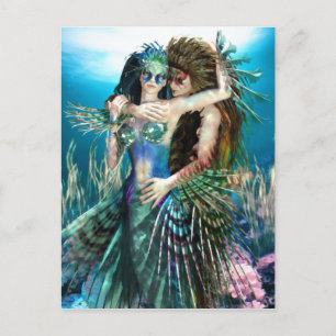 Um cartão postal de mar de amor e beleza