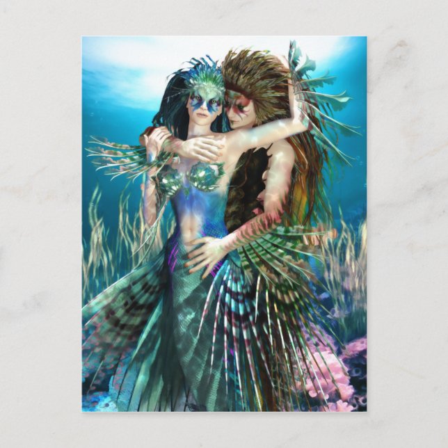 Um cartão postal de mar de amor e beleza (Frente)