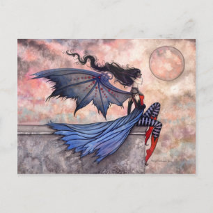 Um Cartão Postal Gótico de Fada Vampira de Vento P