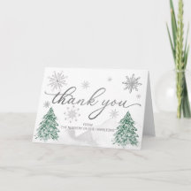 Um Cartões de agradecimentos de Chá de fraldas com