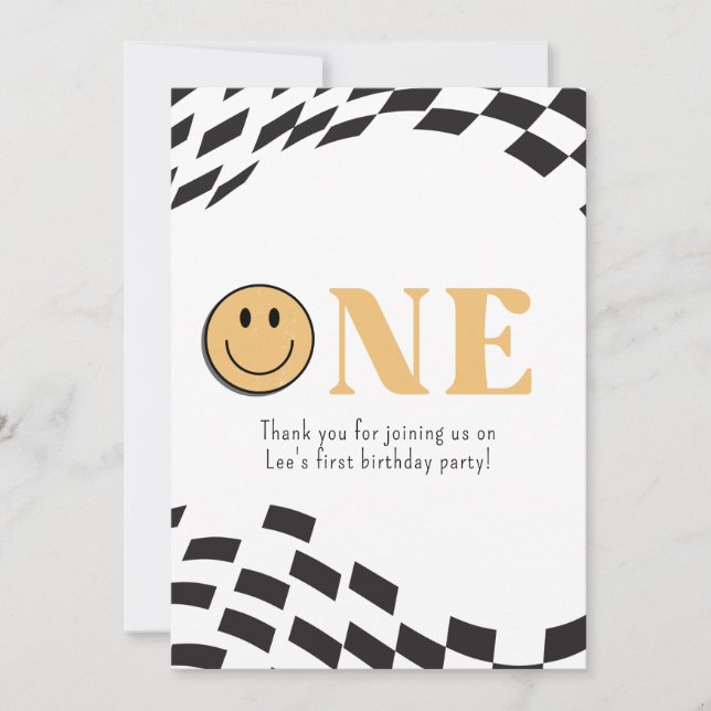 Um Cartões de agradecimentos Feliz (Frente)