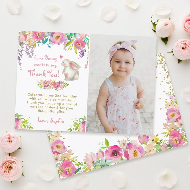 Um Cartões de agradecimentos Fotográfico de Aniver (Criador carregado)