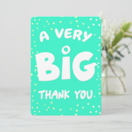 Um Cartões de agradecimentos Muito Grande De Mim