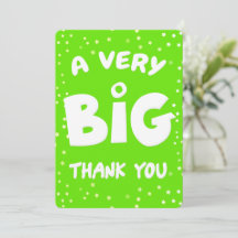 Um Cartões de agradecimentos Muito Grande De Mim