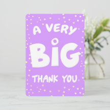 Um Cartões de agradecimentos Muito Grande De Mim