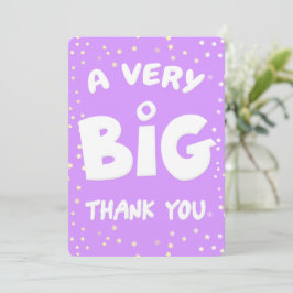 Um Cartões de agradecimentos Muito Grande De Mim