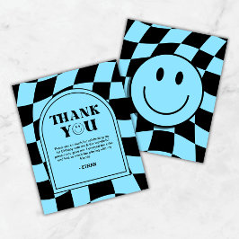 Um Cartões de agradecimentos primeiro aniversario 