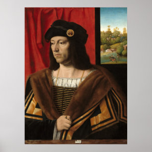 Um cavalheiro - Bartolomeo Veneto Poster de Arte F