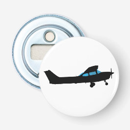 Um Cessna na silhueta