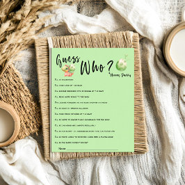 Um Chá de fraldas Bonito De Dinossauro Adivinha Qu