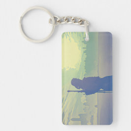 Um Chaveiro de Bruxo Azul