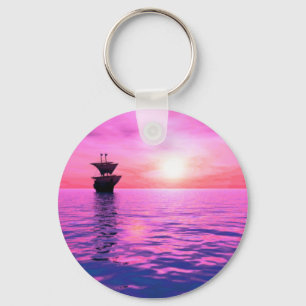 Um chaveiro do barco de navigação