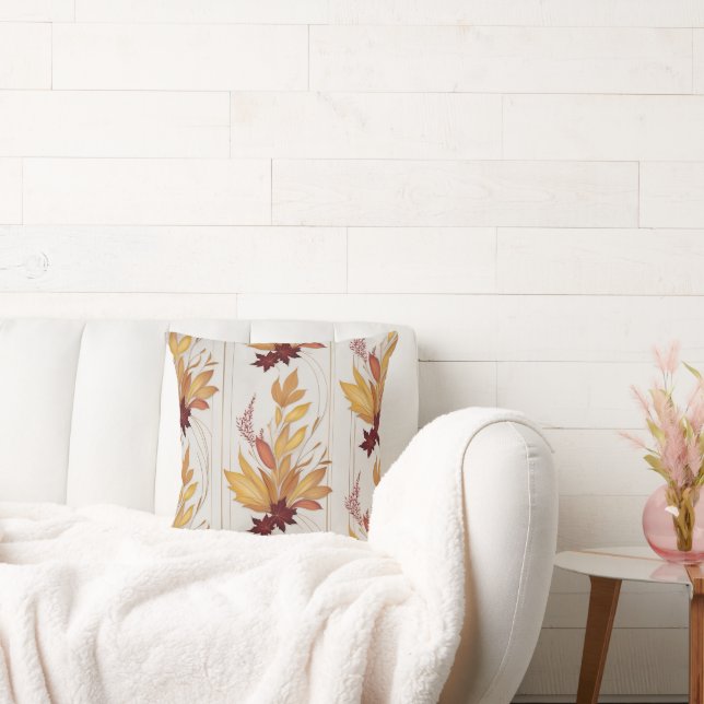 Um cheio de almofada de vibrações do outono (Sofá)