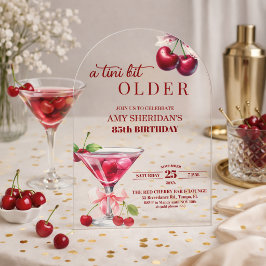 Um Chic A Tini Bit Mais Velho Martini de Cereja de
