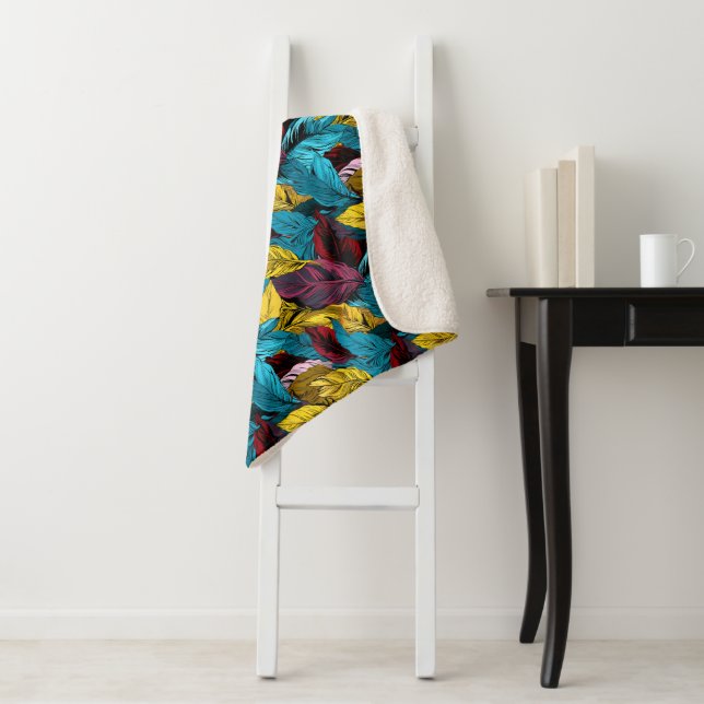 um cobertor com um padrão de folha (In Situ)