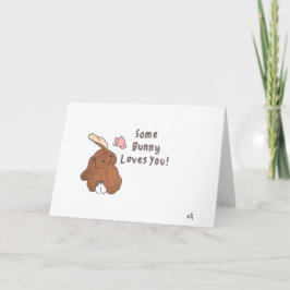 Um Coelhinho Te Ama Um Cartão
