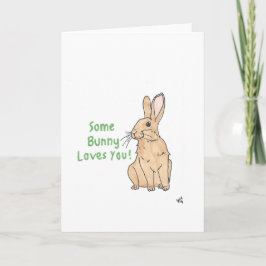Um Coelhinho Te Ama Um Cartão