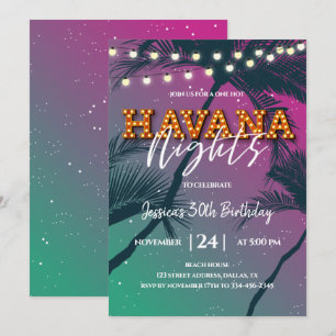 Um Convite de Aniversário à Noite de Havana Quen