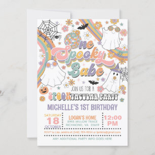 Um Convite de Aniversário de Bebê Spooky - Raparig