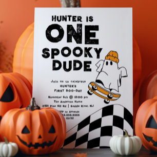 Um Convite de Aniversário do Cara de Spooky