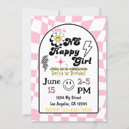 Um Convite De Aniversário Para Uma Menina Feliz