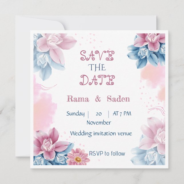 Um convite de casamento especial (Frente)