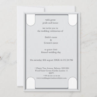 Um convite de casamento luxuoso e elegante