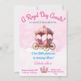 Um Convite de Festa de Princesa Mágica
