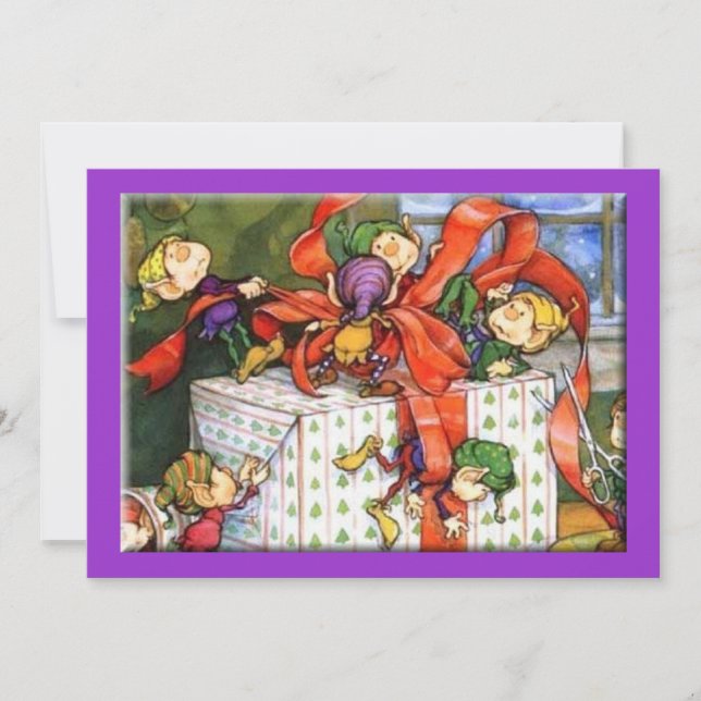 Um Convite de festas de Natal (Frente)