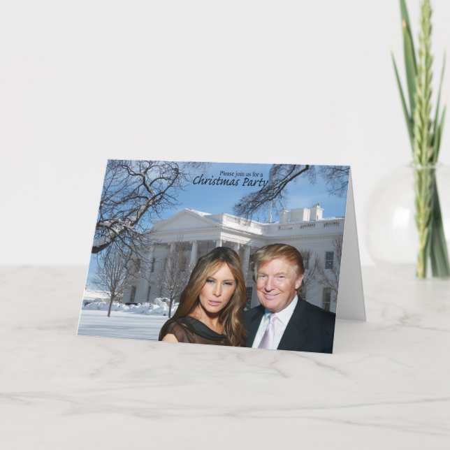 Um convite de Natal de Donald e Melania (Frente)