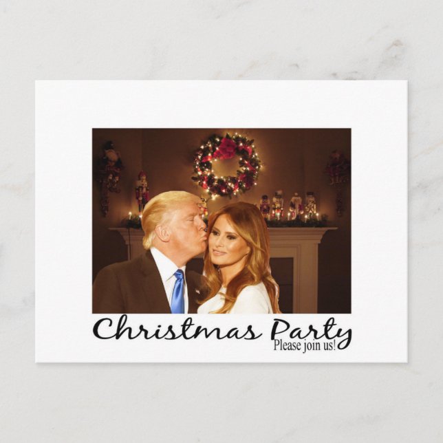 Um convite de Natal de Donald e Melania (Frente)