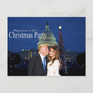 Um convite de Natal de Donald e Melania
