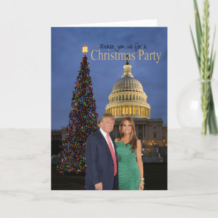 Um convite de Natal de Donald e Melania