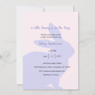 Um convite de um coelhinho a caminho