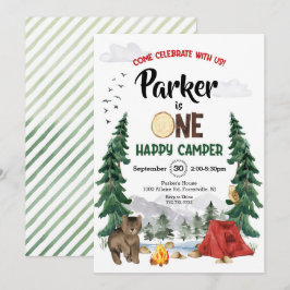 Um Convite Feliz de Aniversário de Camper