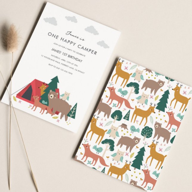 Um Convite Feliz de Aniversário de Camper (Criador carregado)